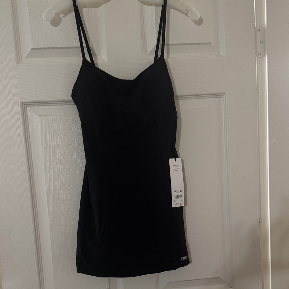 Alo Black Breezy Tennis Dress